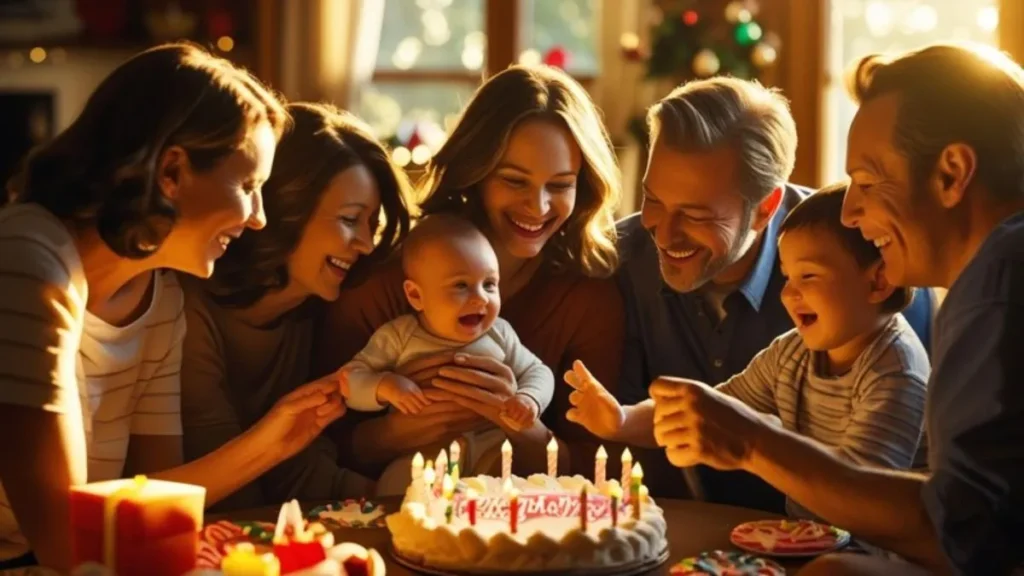Half birthday celebration setup with cake, balloons, and decorations marking six-month milestone of a baby or child.